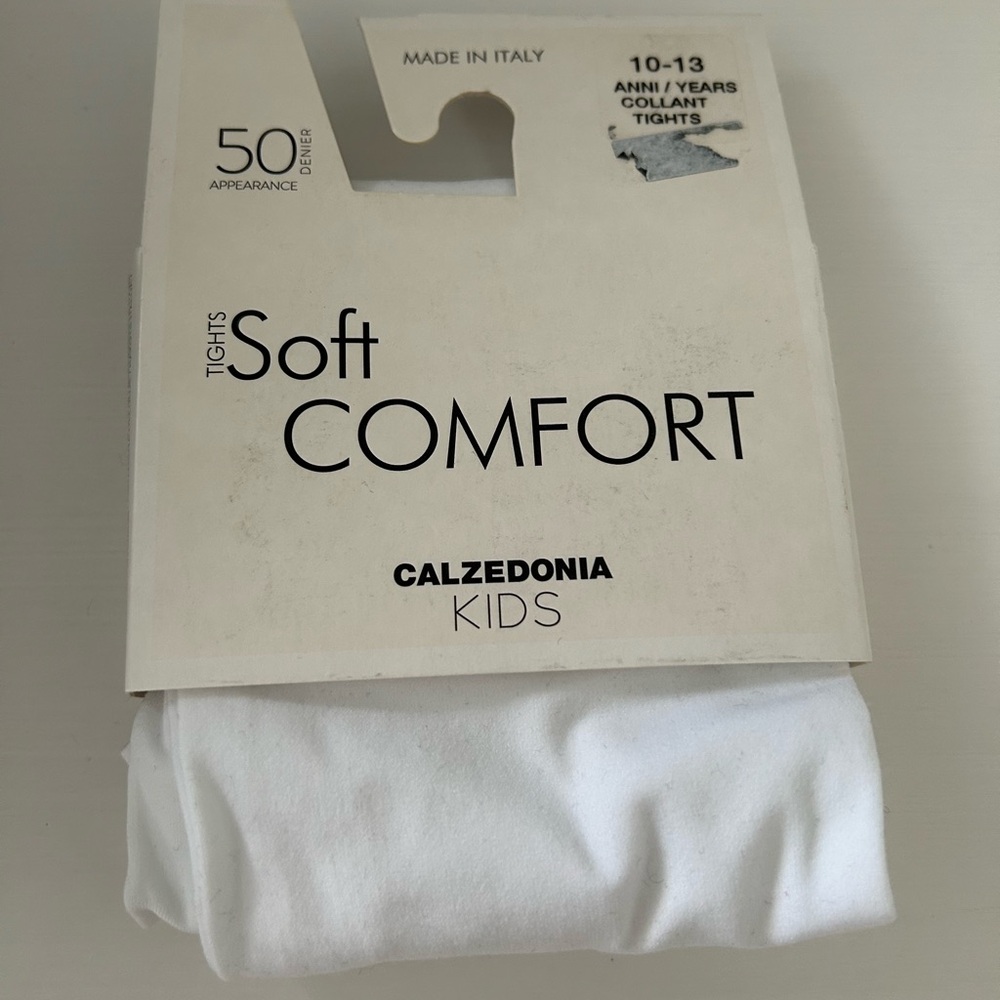 Kids White Tights